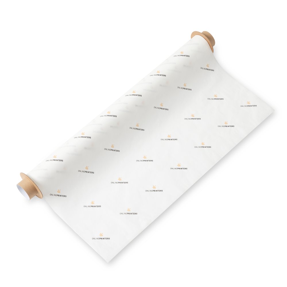 Carta velina in rotolo, colori 4/0, con Onlineprinters