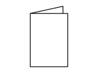 Volantino piegato a 4 pagine con una piega.