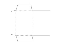 Cartellina di carta con tre alette.