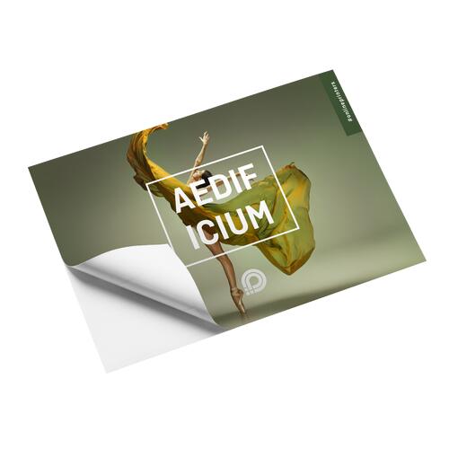 Grner Aufkleber, statisch haftend