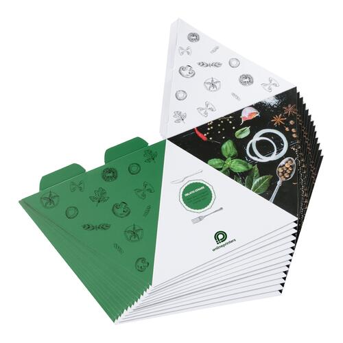 Papier Pyramide mit vier Seiten.