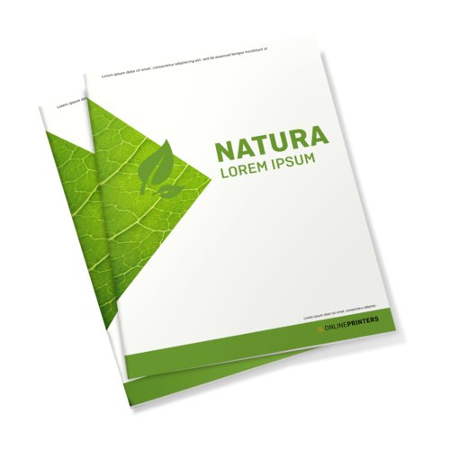 Brochure in carta naturale con pi pagine.