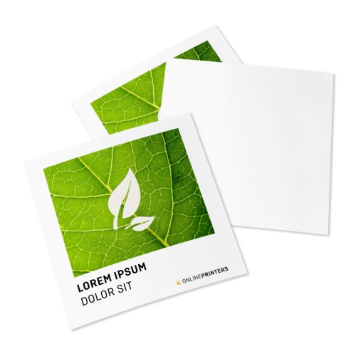 Volantini in carta ecologica/naturale, Formato CD, stampa solo fronte 1