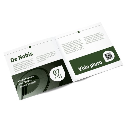 Brochure in formato CD con rilegatura a colla.