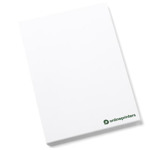 Blocco di note adesive in formato verticale, incollate.