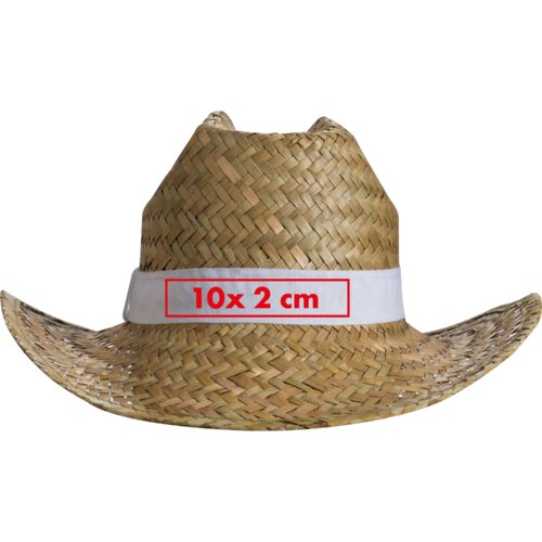 Cappello di paglia con fascia opzionale.