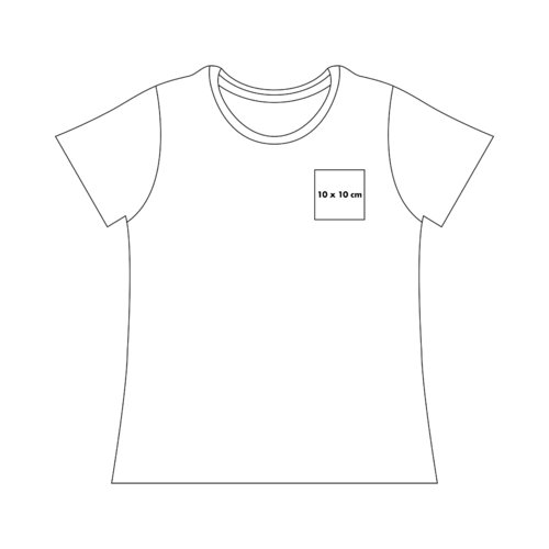 T-shirt unisex in cotone pesante con maniche corte.