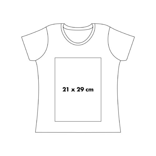 T-shirt in cotone da donna a maniche corte.