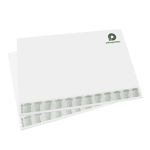 Sottomano in carta, personalizzabile individualmente.