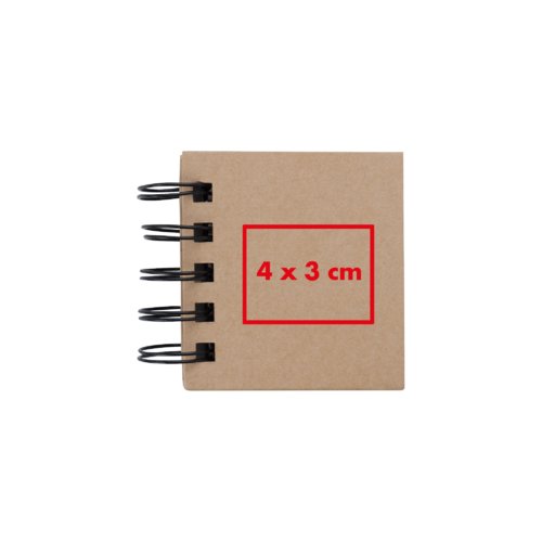 Blocco note adesivo con rilegatura a spirale.