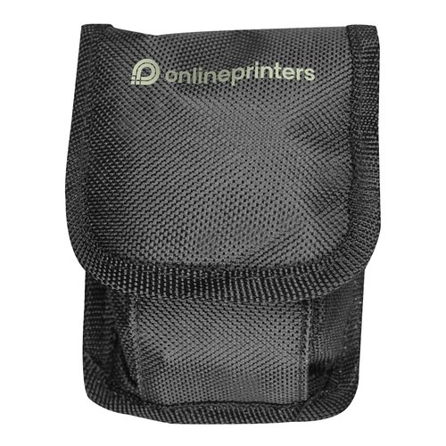 Kit di riparazione nero in nylon con chiusura a velcro.