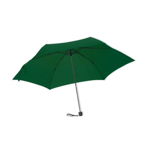 Mini ombrello verde, resistente alle tempeste e pieghevole.
