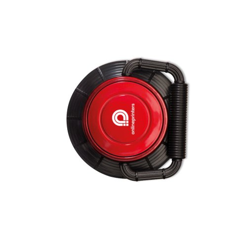 Luce da campeggio a LED rossa con manico.