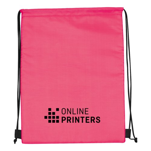 Borsa frigo/sportiva rosa con coulisse.