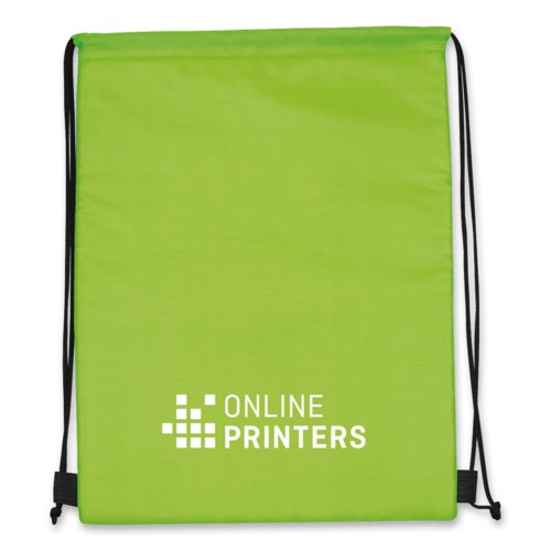 Borsa frigo/borsa sportiva 2 in 1 verde mela con coulisse.