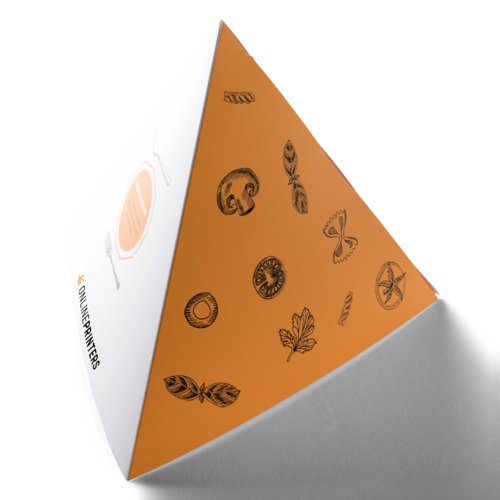 Piramide di carta, tre lati.