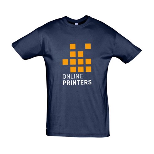 T-shirt blu navy in cotone a maniche corte.