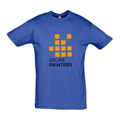 T-shirt in cotone blu royal, vestibilit unisex.