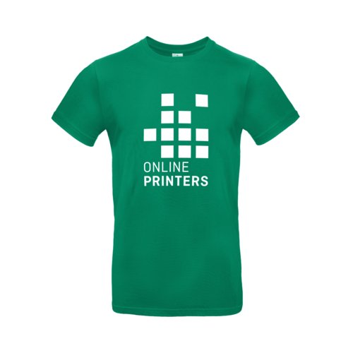 T-shirt verde in cotone a maniche corte.