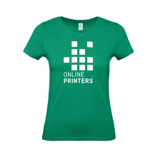 T-shirt verde in cotone a maniche corte.