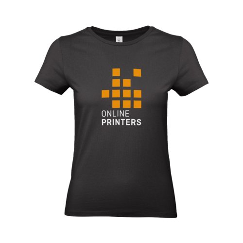 T-shirt nera in cotone a maniche corte.