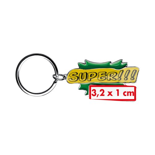 Portachiavi in metallo con anello.