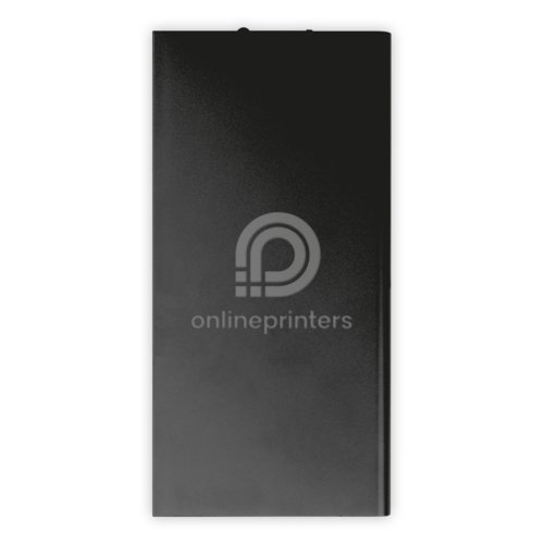 Power bank nero con capacit di 8.000 mAh.
