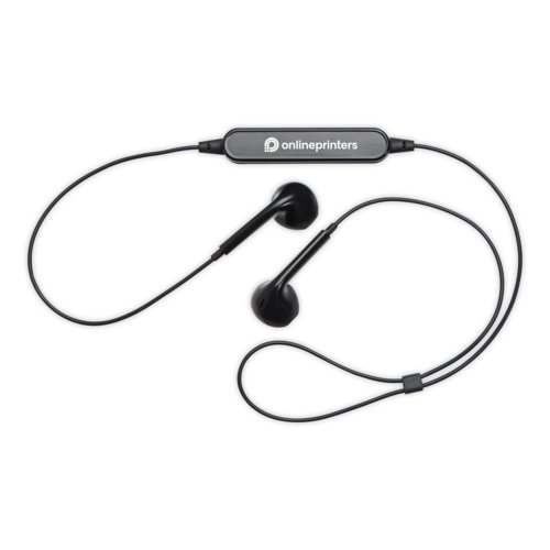 Cuffie Bluetooth nere con cavo.