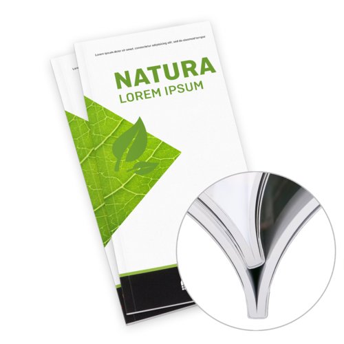 Cataloghi brossura incollata in carta ecologica/naturale, verticale, A5 1