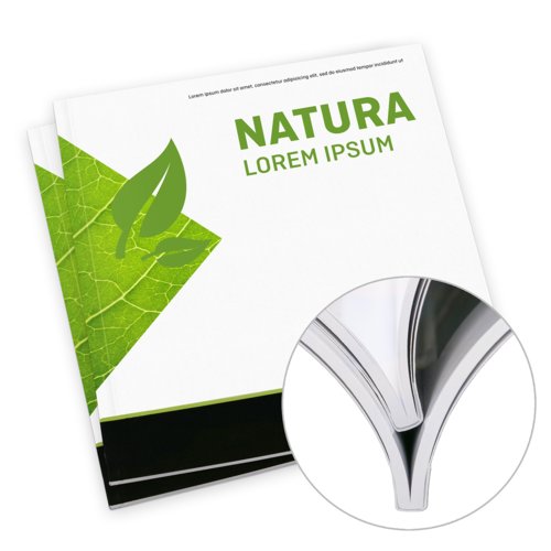 Cataloghi brossura incollata in carta ecologica/naturale, Quadrato, A5-Quadrato 1