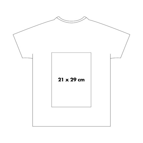 T-shirt unisex in tessuto con maniche corte e collo rotondo.