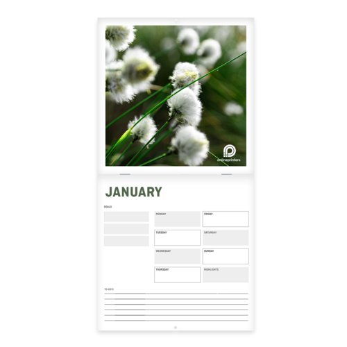 Calendari opuscoli senza copertina, Quadrato, A4-Quadrato 2