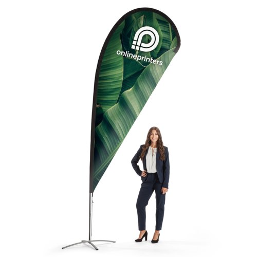 Dropflag incl. stampa, 122 x 338 cm 1