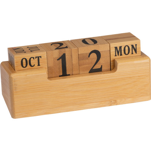 Calendario da scrivania in bamboo Cimahi 1