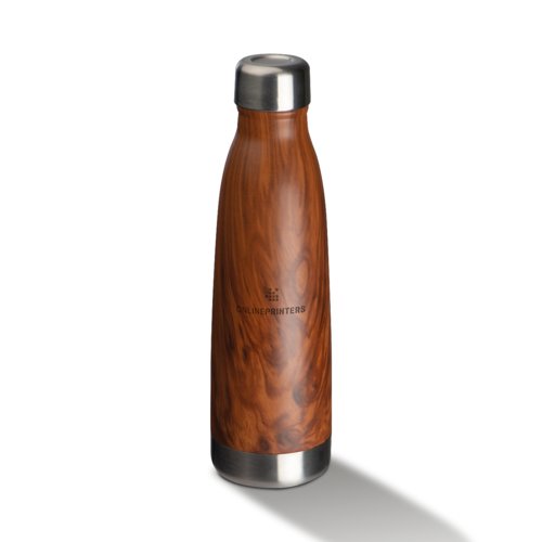 Bottiglia ter. in acciaio inox e simil legno Tampa 1