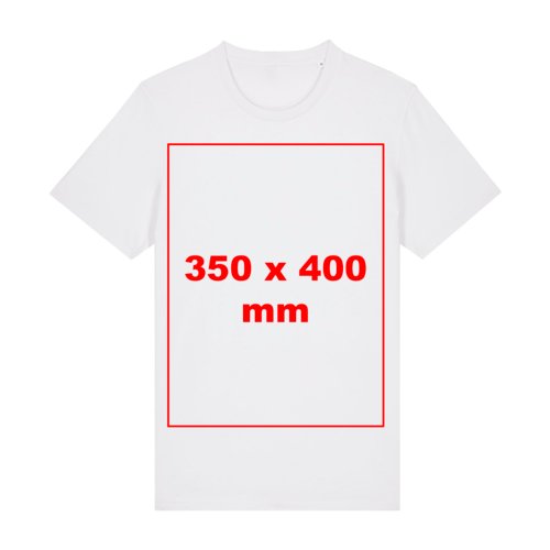 T-shirt bianca in cotone a maniche corte.