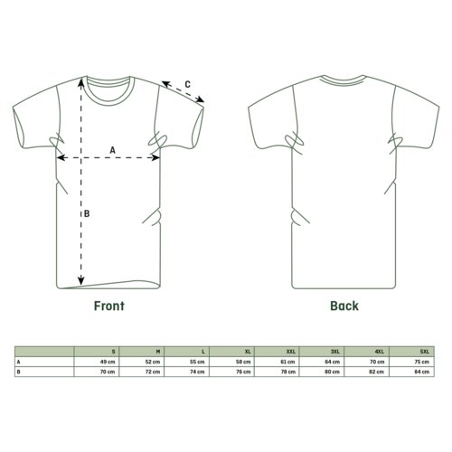 T-shirt unisex in tessuto con maniche corte.