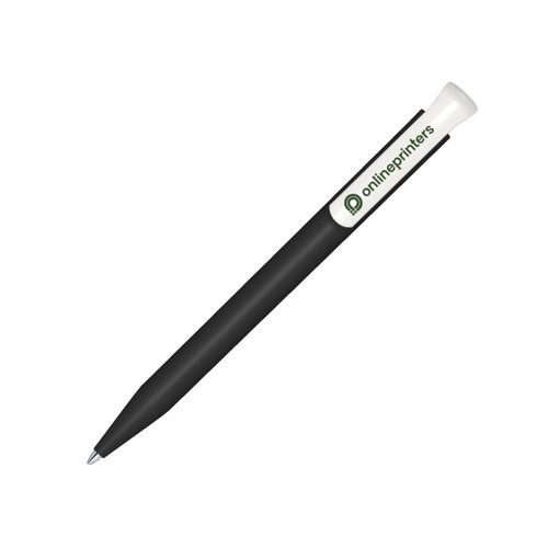 Penna a sfera bio nera con meccanismo a scatto.