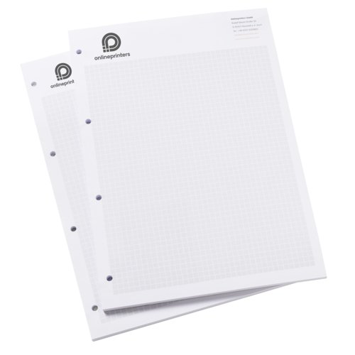 Blocchi di carta con fori.