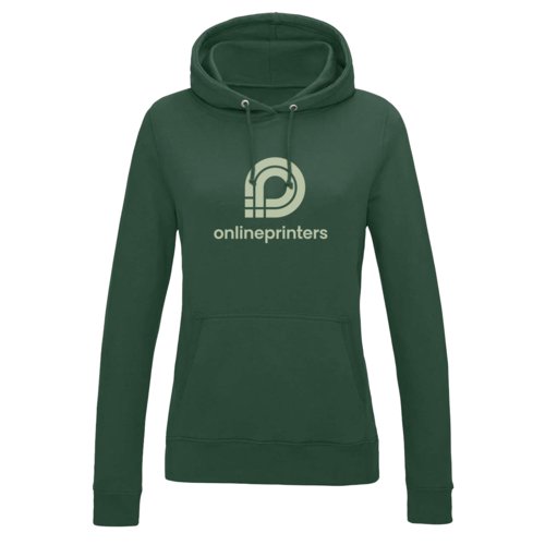 Felpa con cappuccio da donna con tasca a marsupio e coulisse.