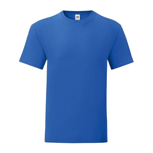 T-shirt in cotone blu royal da uomo a maniche corte.