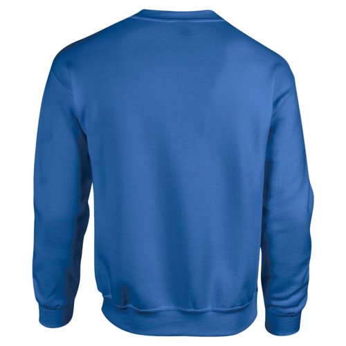 Felpa da uomo blu royal in misto cotone con scollo rotondo.