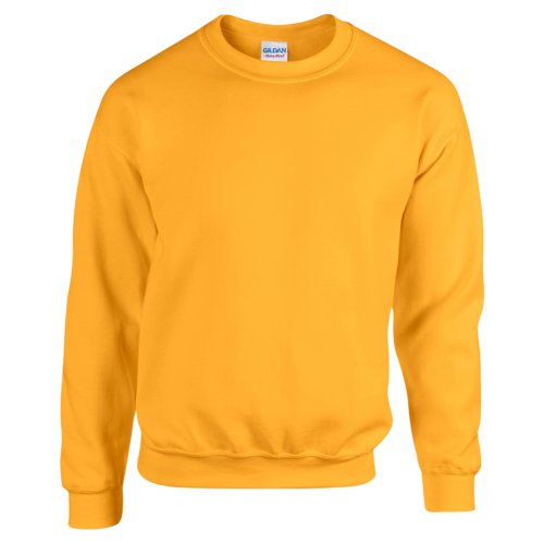 Felpa giallo oro in misto cotone da uomo.