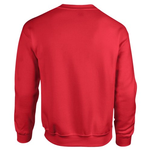 Felpa rossa da uomo in misto cotone a maniche lunghe.