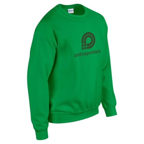 Felpa verde in misto cotone da uomo.
