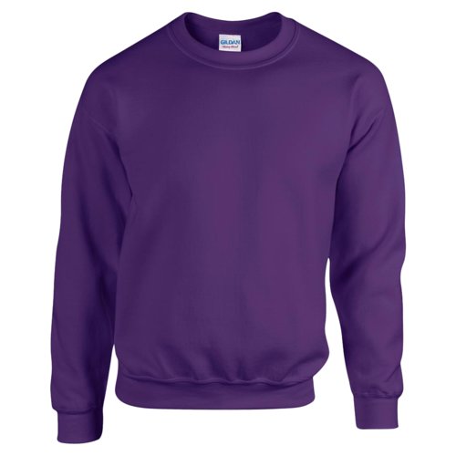 Felpa da uomo viola in misto cotone con scollo rotondo.