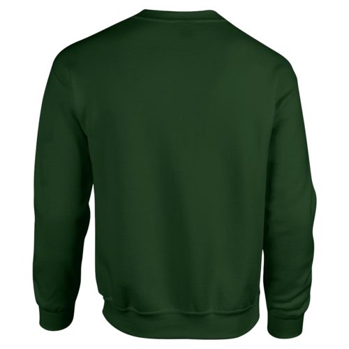 Felpa verde scuro in misto cotone da uomo.