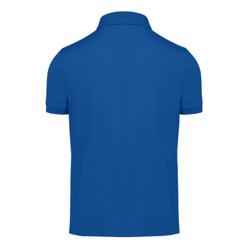 Polo in cotone blu royal da uomo a maniche corte.