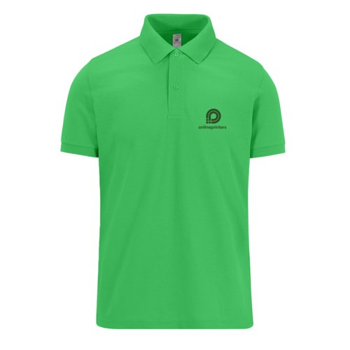 Polo in tessuto da uomo con abbottonatura corta.