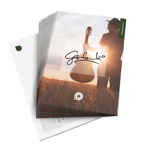 Biglietti autografati in carta.